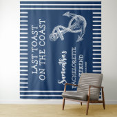 Nautic Anchor Junggeselinnen-Abschied letzten Toas Wandteppich (Beispiel)