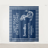 Nautic Anchor Junggeselinnen-Abschied letzten Toas Wandteppich (Vorderseite)