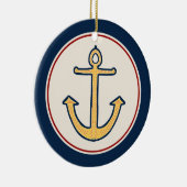 Nautic Anchor Keramik Ornament (Rechts)