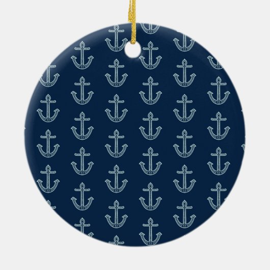 Nautic Anchor Keramik Ornament (Hinten)