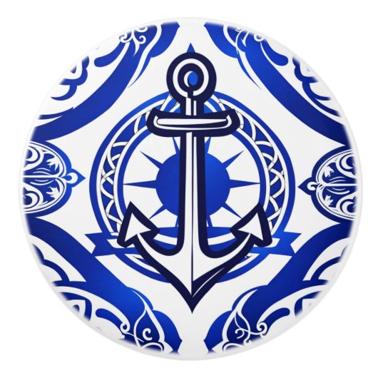 Nautic Anchor Keramikknauf (Vorderseite)