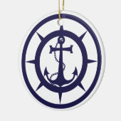 Nautic Anchor Keramikornament (Links)