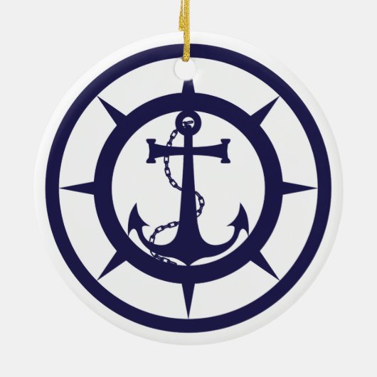 Nautic Anchor Keramikornament (Hinten)