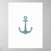 Nautic Anchor, Kinderzimmer Wall Art Poster (Vorne)