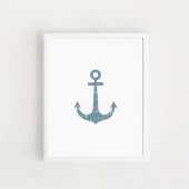 Nautic Anchor, Kinderzimmer Wall Art Poster