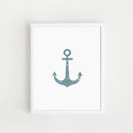 Nautic Anchor, Kinderzimmer Wall Art Poster