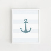 Nautic Anchor, Kinderzimmer Wall Art Poster