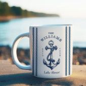Nautic Anchor Lake House Navy Blue Kaffeetasse
