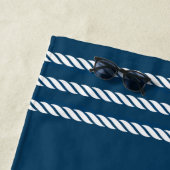 Nautic Anchor Lake House Navy Blue Strandtuch (Beispiel)