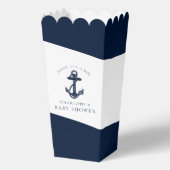 Nautic Anchor Modern Boy Baby Dusche Geschenkschachtel (Rückseite)