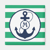 Nautic Anchor Mongram Magnet (Vorne)