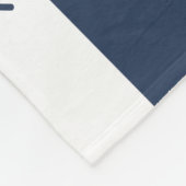 Nautic Anchor Monthly Meilenstein Blanket Fleecedecke (Ecke)