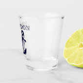 Nautic Anchor Motif Wählen Sie Ihren Namen individ Schnapsglas (Rechts)