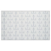 Nautic Anchor Muster White Stoff (Fat Quarter (45,7 x 55,9 cm))