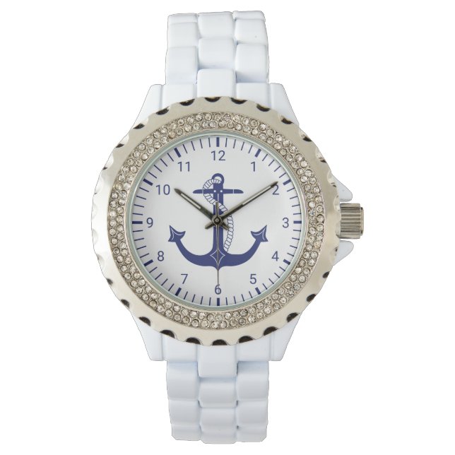 Nautic Anchor Navy Blue Armbanduhr (Vorderseite)