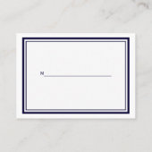 Nautic Anchor Navy Blue Gerahmt 2 Platzkarten #2 (Rückseite)