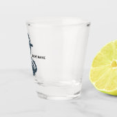 Nautic Anchor Navy Blue Kapitän Name Shot Gl Schnapsglas (Rechts)
