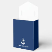 Nautic Anchor Navy Personalisiert Bow Geschenkschachtel (Geöffnet)
