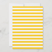 Nautic Anchor Navy Yellow Birthday Party Einladung (Rückseite)