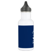 Nautic Anchor Oars Family Lake House Navy Blue Edelstahlflasche (Links)