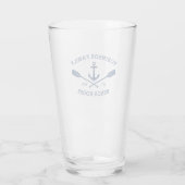 Nautic Anchor Oars Navy Glas (Rückseite)
