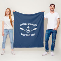 Nautic Anchor Oars Paddles Captain oder Bootsname