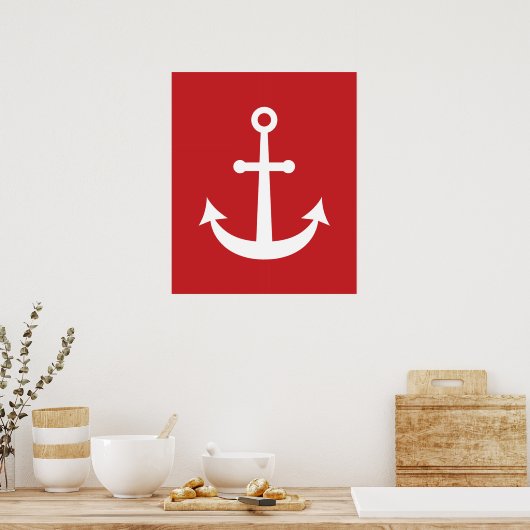 Nautic Anchor Poster (Küche)