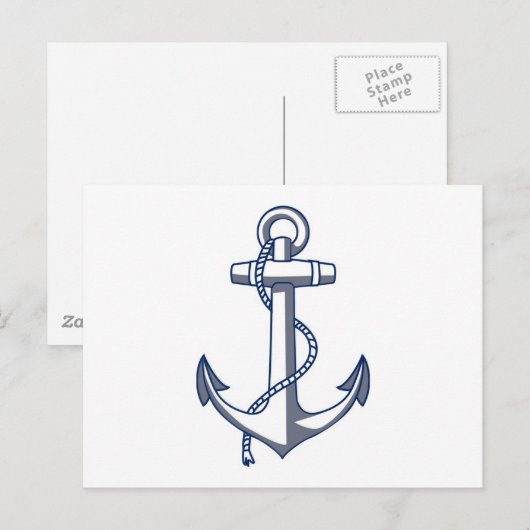 Nautic Anchor Postkarte (Vorne/Hinten)