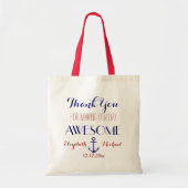 Nautic Anchor Red Blue Danke Tasche (Vorne)