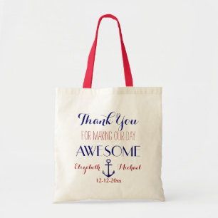 Nautic Anchor Red Blue Danke Tasche