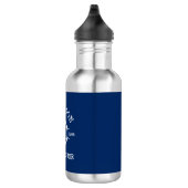 Nautic Anchor Rope Helm Navy Blue Edelstahlflasche (Rechts)