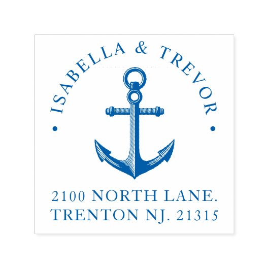 Nautic Anchor | RÜCKSENDEADRESSE Permastempel (Design)