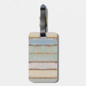 Nautic Anchor Rustic Wood Family Name Gepäckanhänger (Rückseite vertikal)