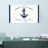 Nautic Anchor Script Baby Shooting Paper Banner (Messeveranstaltung)