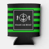Nautic Anchor Seepferd Ihr Name oder Boot Limon Dosenkühler (Vorderseite)
