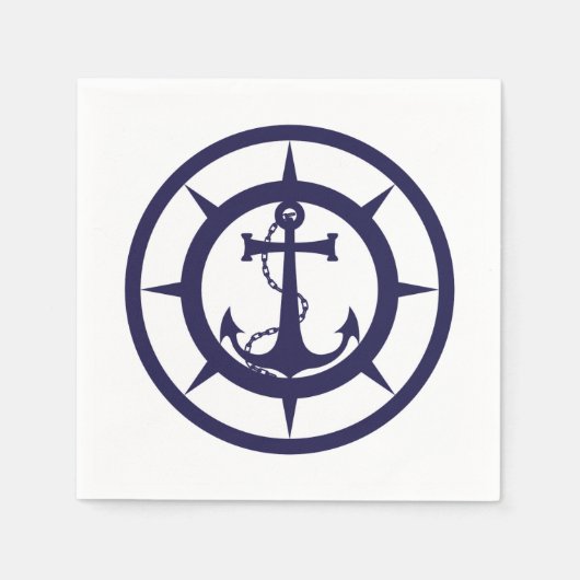Nautic Anchor Serviette (Vorderseite)
