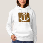 Nautic Anchor Sign Hoodie (Vorderseite)