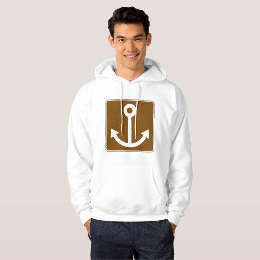 Nautic Anchor Sign Hoodie (Vorne ganz)