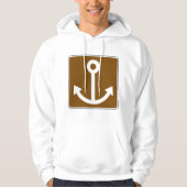 Nautic Anchor Sign Hoodie (Vorderseite)