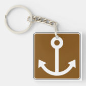 Nautic Anchor Sign Schlüsselanhänger (Vorderseite)