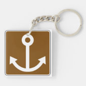 Nautic Anchor Sign Schlüsselanhänger (Rückseite)