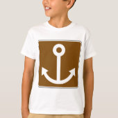 Nautic Anchor Sign T-Shirt (Vorderseite)