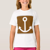 Nautic Anchor Sign T-Shirt (Vorderseite)