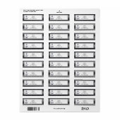 Nautic Anchor Silver Black Stripes-Adresse (Vorne)