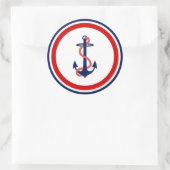 Nautic Anchor Stickers Red White Blue (Tasche)