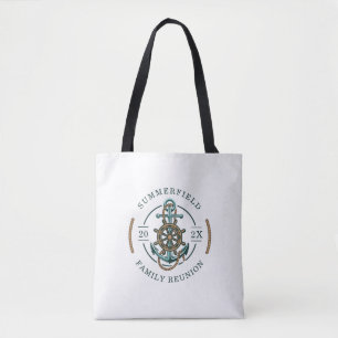 Nautic Anchor Summer Family Wiedersehen Custom Tasche