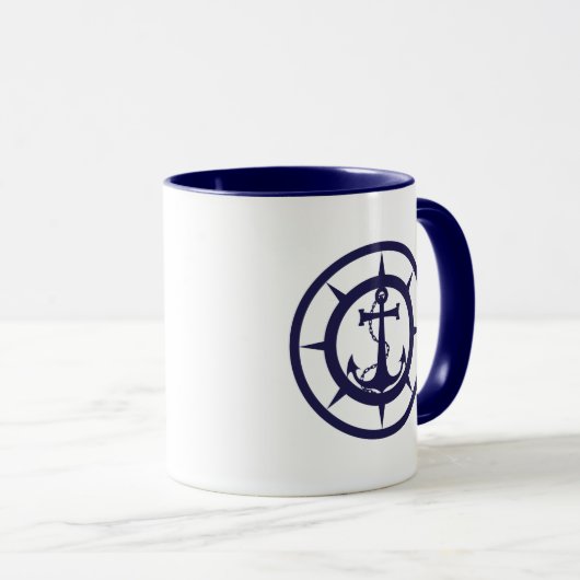 Nautic Anchor Tasse (VorderseiteRechts)