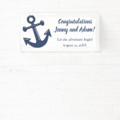 Nautic Anchor Theme Wedding Banner (InSitu)