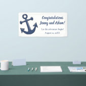 Nautic Anchor Theme Wedding Banner (Messe)