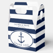 Nautic Anchor Wedding Geschenkschachtel (Geöffnet)